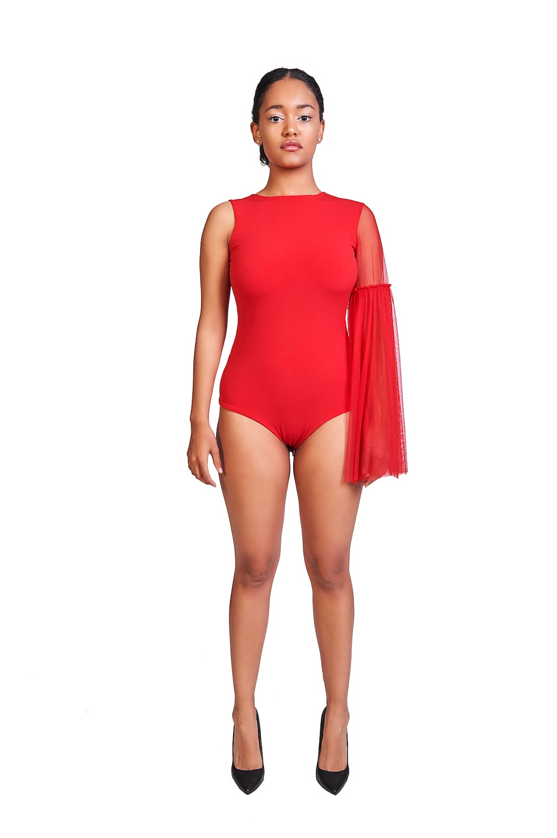 Red Women Bodysuit Red One Piece Bodysuit for Women Cute | Etsy