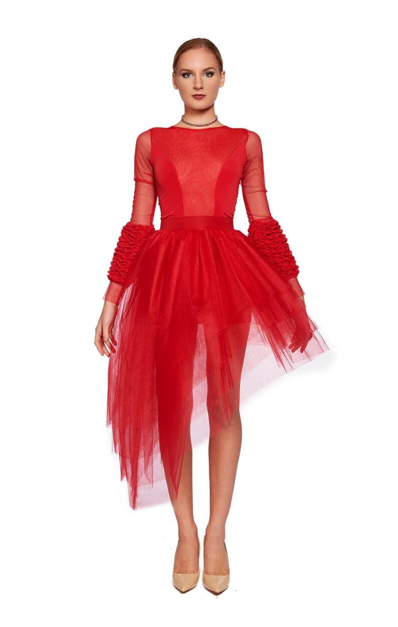 Custom Gothic Red Black Wedding Dresses Plus Size One Shoulder Bridal Ball Gowns Bridal Ball Gown Dark Red Bridesmaid Dresses Bridal Gowns Online