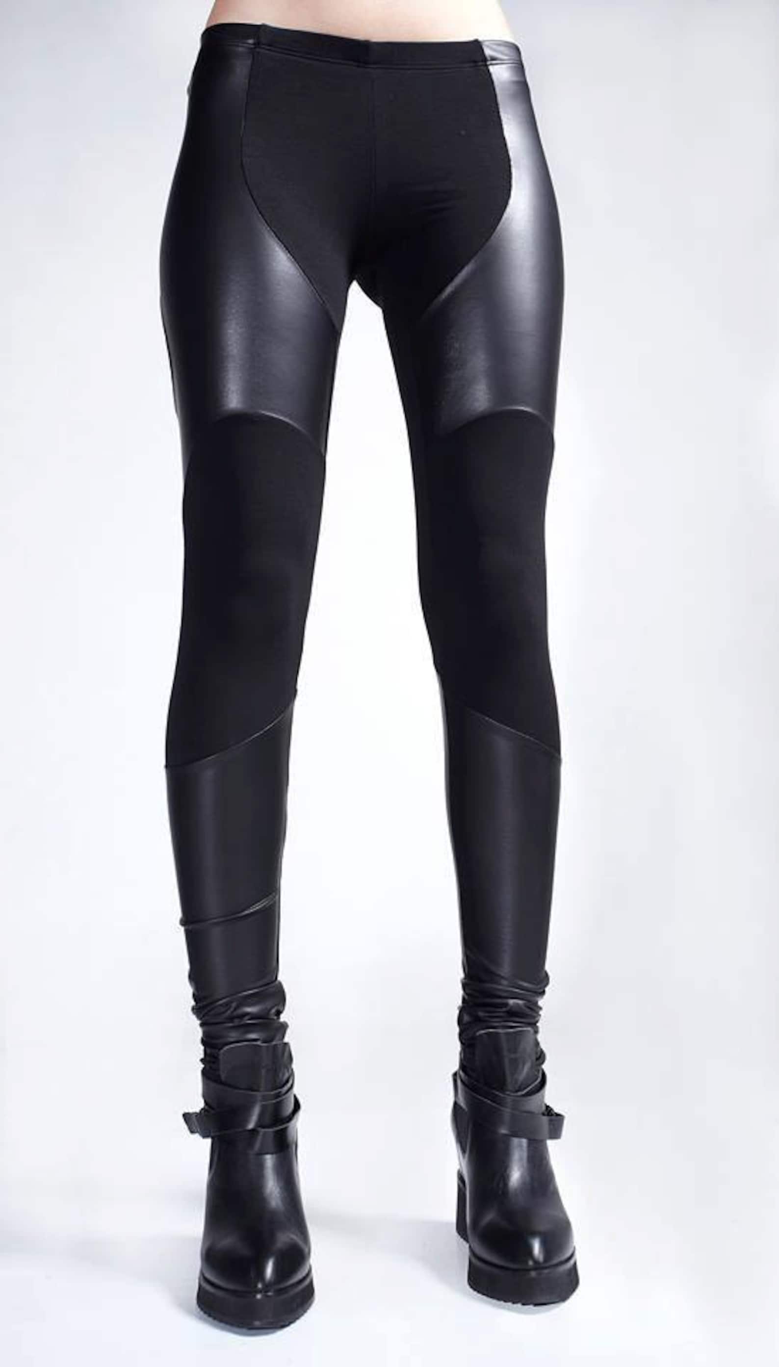 ZENGKER Pantalones De Cuero Para Hombre, Leggings De Piel