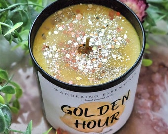 GOLDEN HOUR Coconut Wax Candle | Natural Candle | Paraffin-free | Eco friendly | Scented Candle | Hand Poured