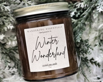 WINTER WONDERLAND Coconut Wax Candle | Christmas Gift | Christmas Candle | Scented Candle | Paraffin-free Candle | Eco friendly Candle