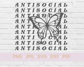 Free Free 312 Antisocial Butterfly Svg SVG PNG EPS DXF File