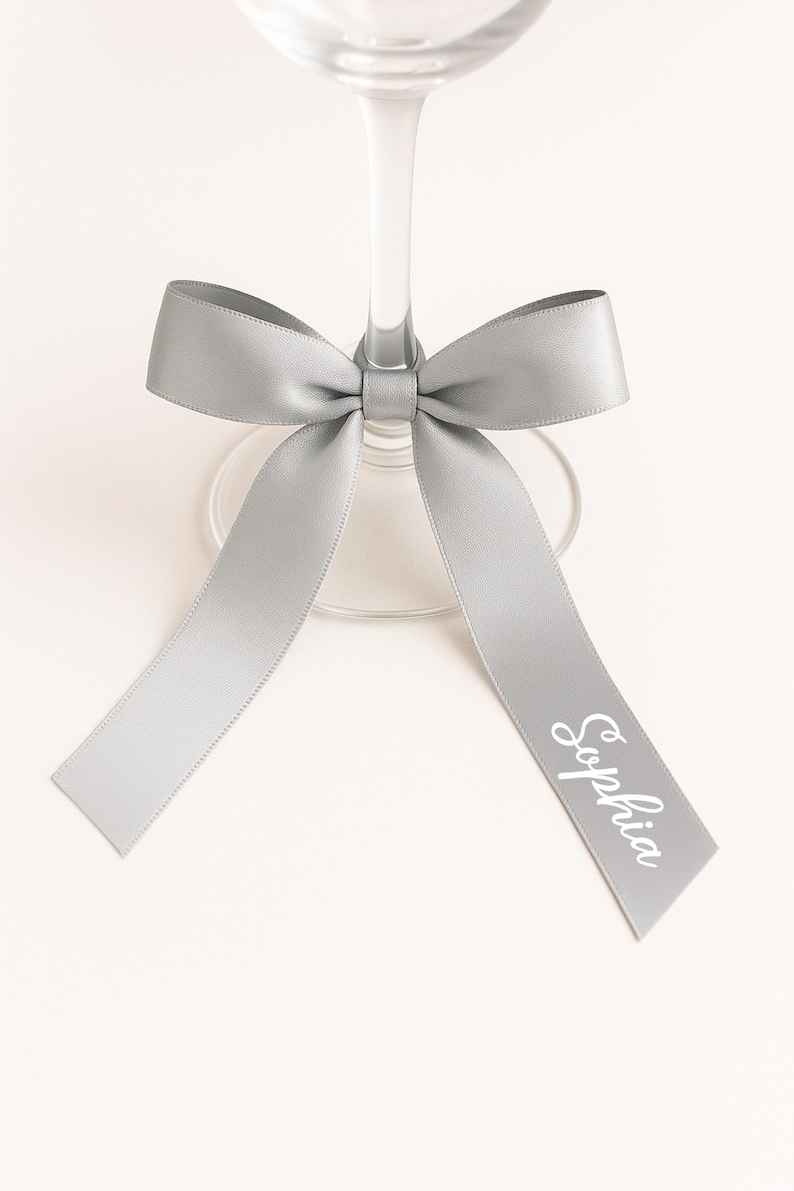 Name Tag Riben Personalized Satin Ribbon Name Tags, Bridal Shower, Bridesmaid Gift ...