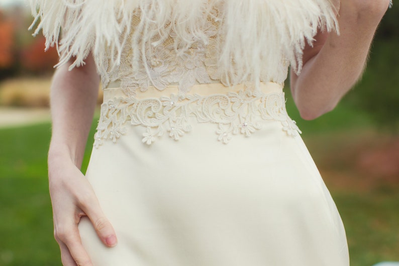 Danner lace bridal sash