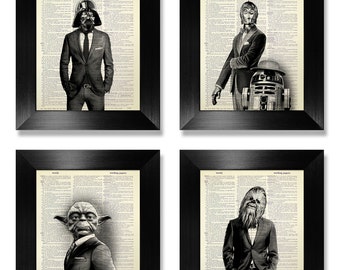 Men Gift for Men GIFT Ideas, Coworker Gift, Male Boss GIFT for Boss, Brother Gift, Man Cave GIFTS for Him, Star Wars Man Cave Wall Art Print