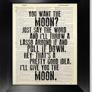 Its a Wonderful Life QUOTE Print Art, ANNIVERSARY Gift Man, Unique Home Decor Holiday Retro Movie Poster, CHRISTMAS Wall Art Cool Room Decor