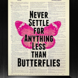 Girl Room Decor, OFFICE Wall Art, WEDDING Gift Couple, Anniversary Gift Her Him, Love Sign, College DORM Room Decor, Butterfly Poster Print