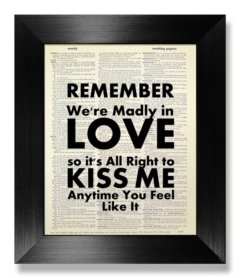 love quote print wall decor bedroom art romantic gift 1 etsy