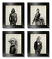 Star Wars Poster Set of 4 Prints Set, Anniversary Gift for Man Birthday Gift Husband Gift, Black White Art Deco Poster, Movie Theater Decor 