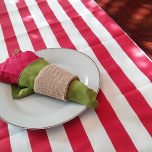 Red White Table Runner, Christmas Table Runner, Buffet Runner, Dresser Scarf, Kitchen, Dining, Serving, Entertaining, Cotton Bed Runner