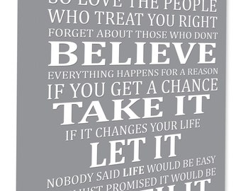 Life Is Too Short To Care What Other People Think Poster Motivational A4 A3