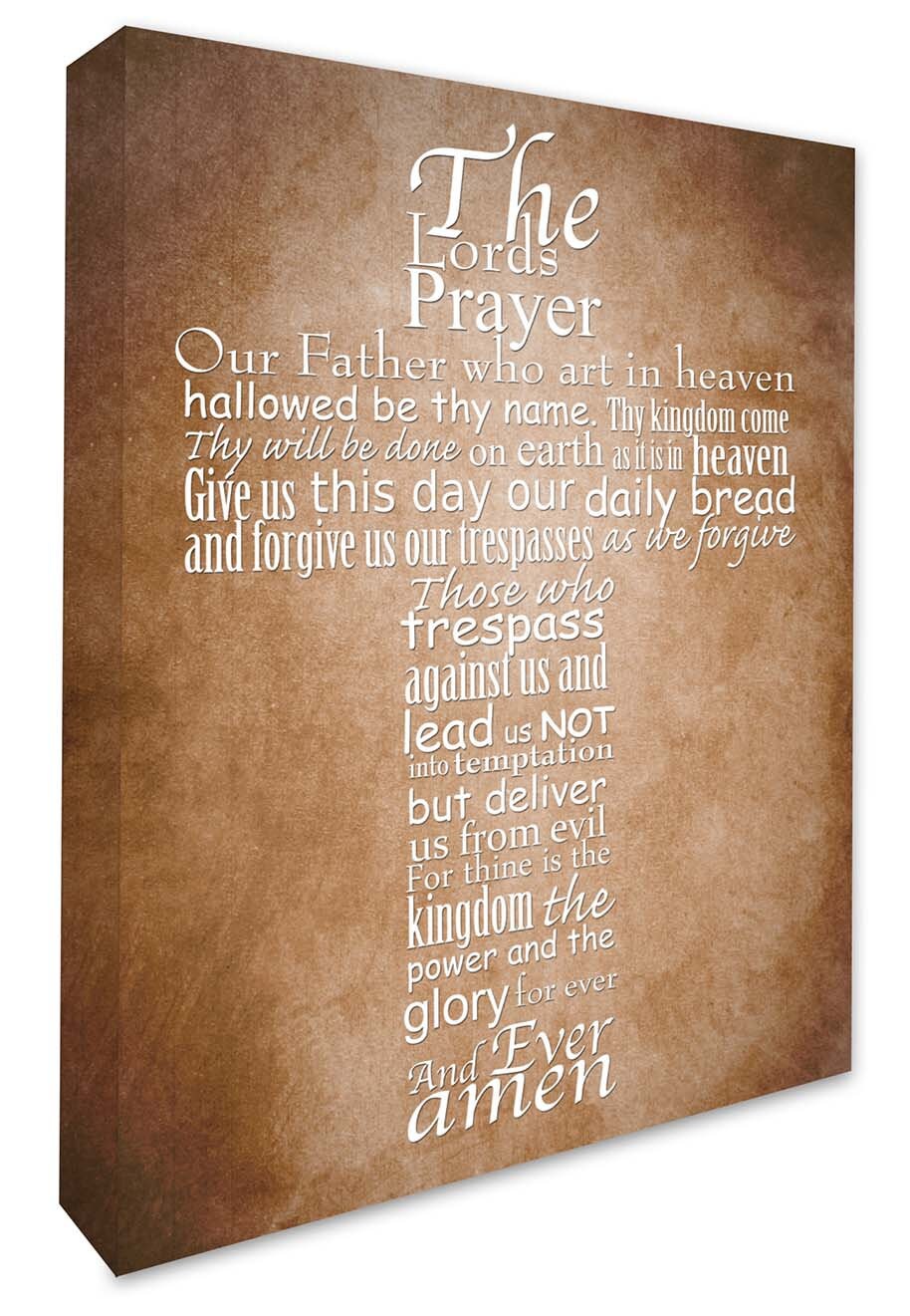 The Lords Prayer Wall Decal Picture Wall Art Lords Prayer Wall Etsy
