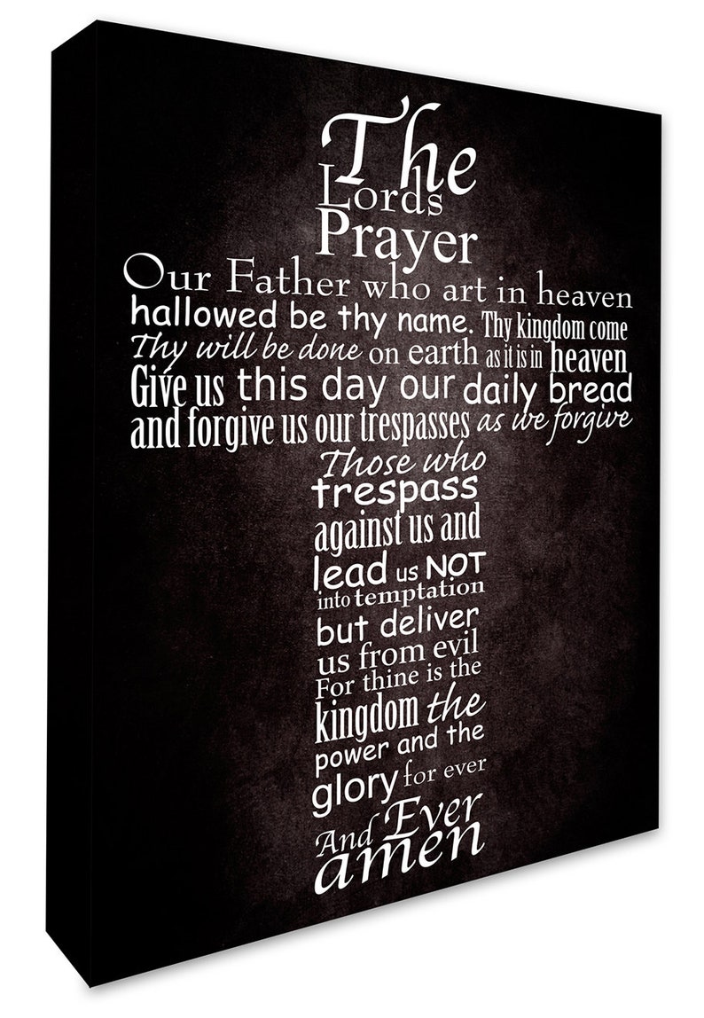The Lords Prayer Wall Decal Picture Wall Art Lords Prayer Wall Etsy