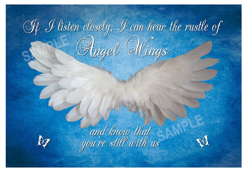 Engel Flügel Wand Kunst Dekor Zitat Engel Wandbehang Poster Etsy