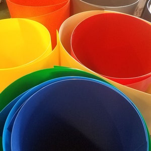 Feuille de plastique Therian/Fursuit - 8,5 x 11 couleurs, facile à découper et résistante !*