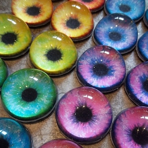 PREMADE - Costume / Fursuit Eyes - Custom - 1.5&quot; - Acrylic 3-D Follow Me Affect Eyes - Can make any design!  - Galaxy Round