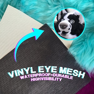 Fursuit / Therian Eye Mesh - (Free Shipping!)  - Waterproof Durable Canvas 8.5x11 or 4x6 ~