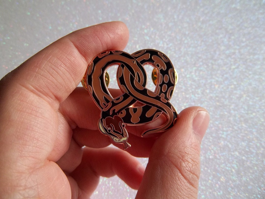 Pretzel Pythons Enamel Pin - Etsy