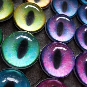 Galaxy Slit Fursuit Eyes - Custom - .75 - 2 - Acrylic 3-D Follow Me Affect Eyes