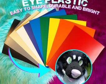 Therian / Fursuit Plastic Sheet - 8.5 x 11 Lots of Colors, Easy to cut and durable!*