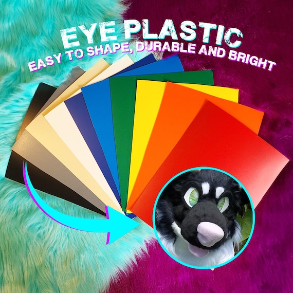 Therian / Fursuit Plastic Sheet - 8.5 x 11 Lots of Colors, Easy to cut and durable!*