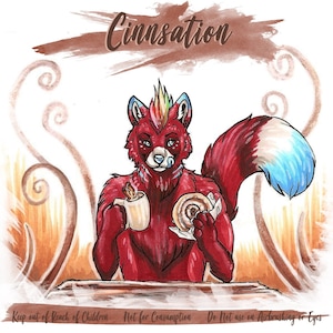 Cinnamon Fursuit Spray Cinnsation Bottle Fragrance and Cleaner 8oz / 236ml - (BEST VALUE)   Body Safe Costume Cleaner*