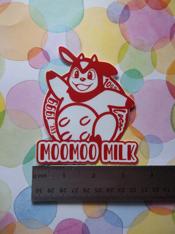 Pokemon Moomoo Milk Milktank Glass Milk Bottle With -  Denmark