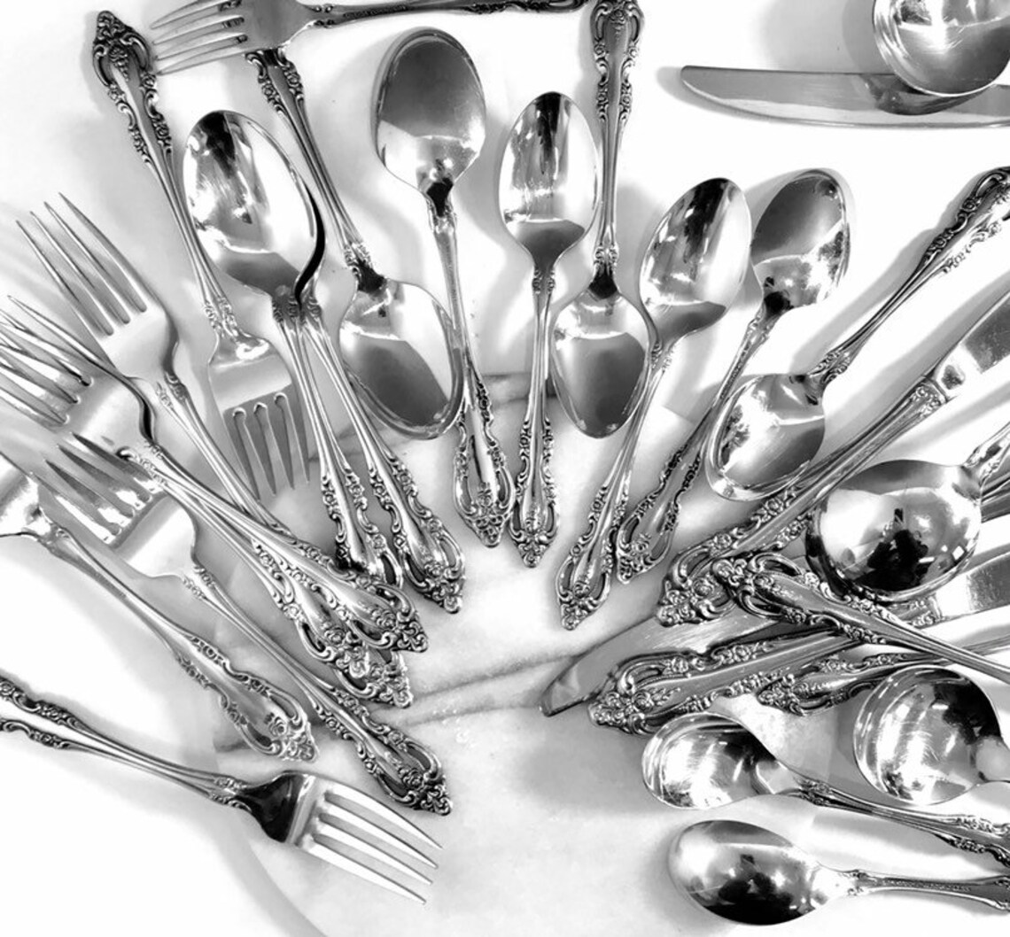 Oneida Flatware Community Stainless in Brahms Pattern Ornate Etsy