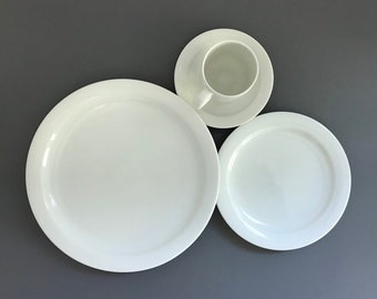 Danish Porcelain Bing + Grondahl B&G Copenhagen China Big18 Dinnerware and Demitasse Set