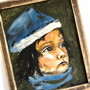 Boy in Blue Original Portrait Painting by Augie image 3