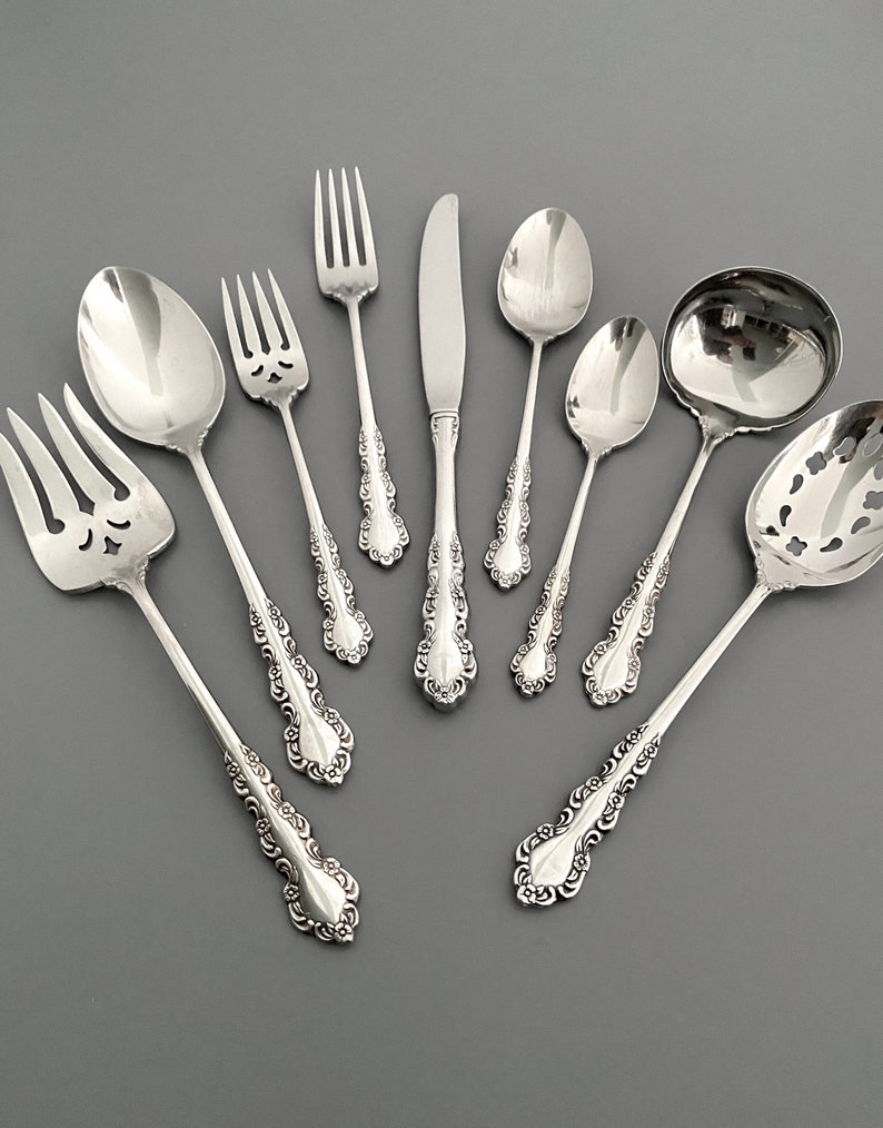 Oneida Cube SHELLEY Stainless Flatware Discontinued Pattern Etsy UK