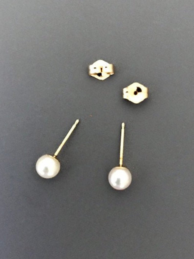 Pure By Nat Post Earrings W. Zircons - Gold main image 1