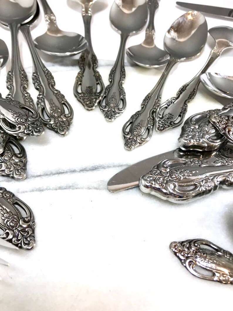 Oneida Flatware Community Stainless in Brahms Pattern Ornate Etsy