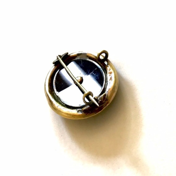 Victorian 14k Yellow Gold Black Onyx Seed Pearl a… - image 7