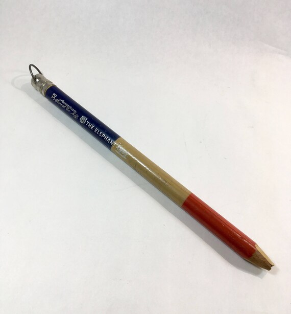 33 Mid Century 12 Big Jumbo Huge Red White Blue Political Graphic Antique New York The Elephant No American Pencil Company Co