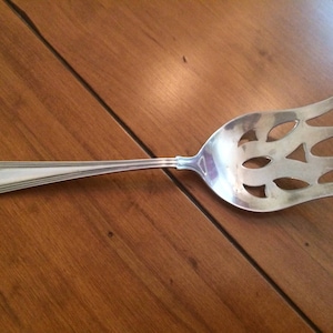 Pierced Sterling Silver Serving Fork