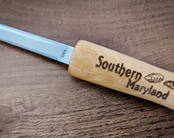 Southern Maryland - Engraved Oyster Knife