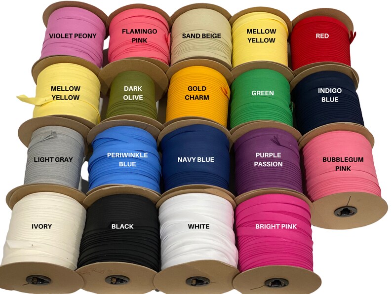1/2 Extra Wide Double Fold Bias Tape with Color Choices Etsy