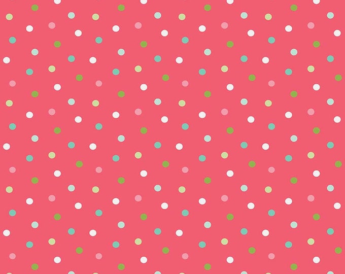 Riley Blake Butterflies and Berries Pink Polka Dot C6946 Etsy