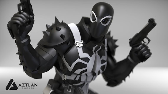 Agent Venom Armor Pepakura Etsy