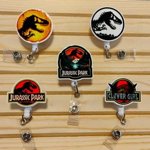Dinosaur Park Badge Reel, Jurassic Badge Reel, Motherhood Badge Reel, Id Badges Nurse, Teacher Gifts, Retractable Badge Reels, Id Holders