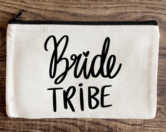 Bride tribe makeup bag