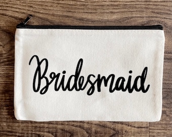 Bridesmaid makeup bag