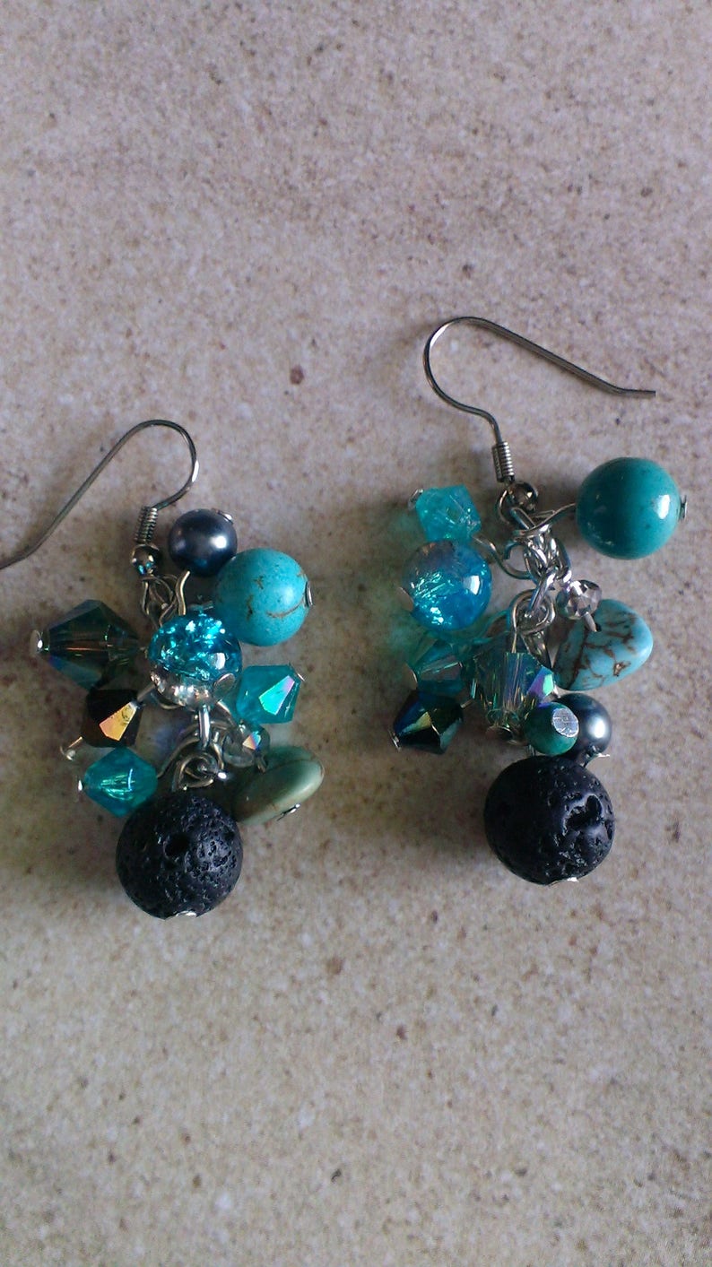 Lava bead Earring Essential Oil diffussers