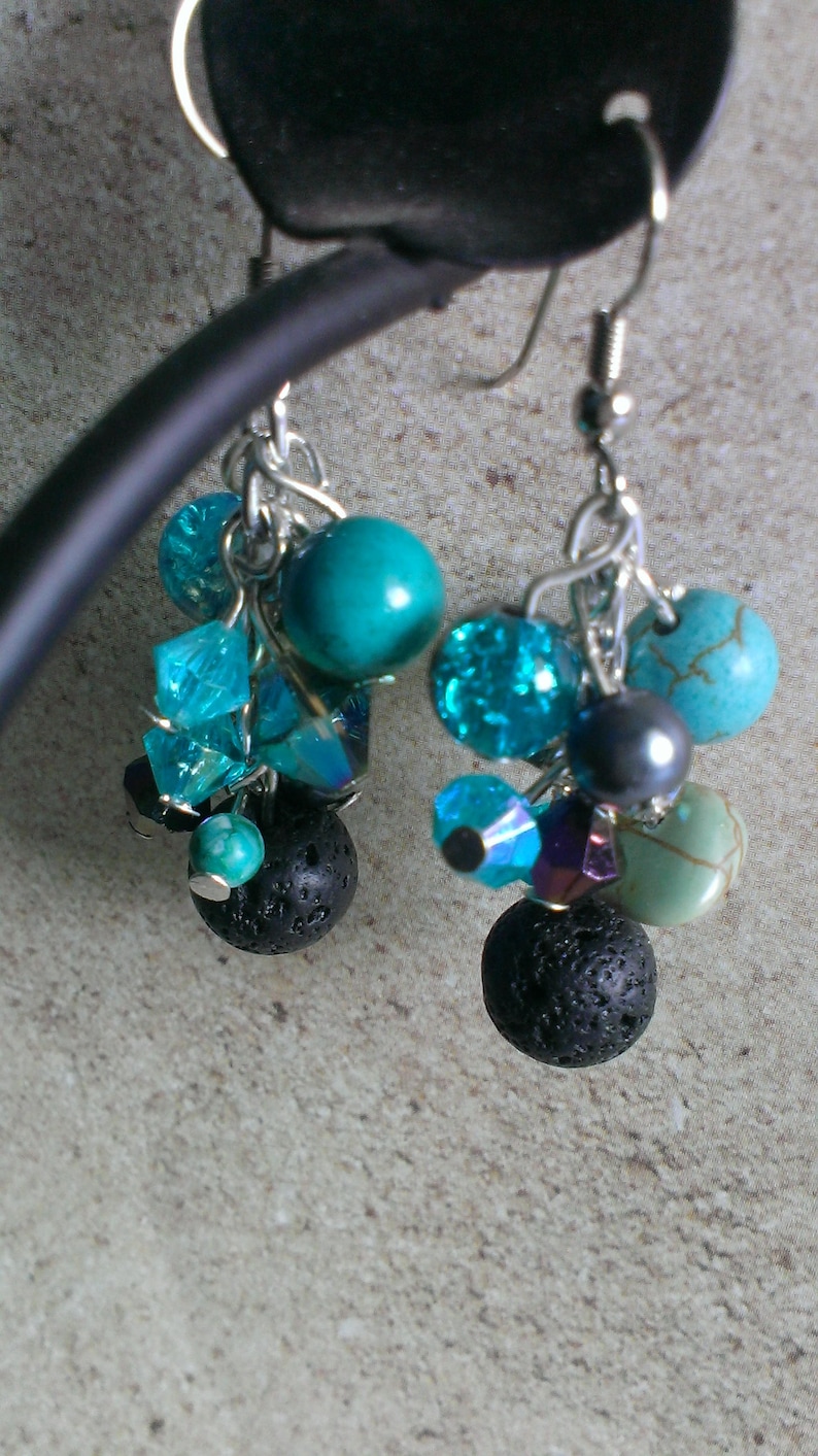 Lava bead Earring Essential Oil diffussers