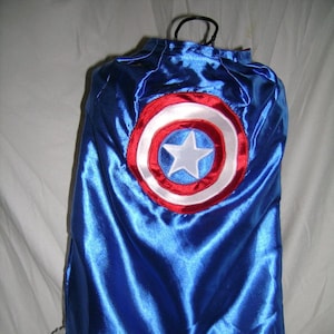 American Hero Superhero cape, captain america, shield, Handmade cape, Christmas gift, birthday present, costume piece, dress up, adults too
