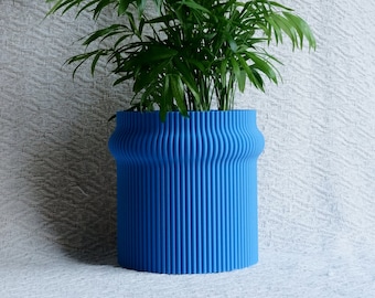 RIPPLE Plant pot | Plant based plastic | Eco-Friendly | 3D Printed | Planter