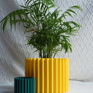 CURLY WURLY Plant pot Plant based plastic Eco-Friendly 3D Printed Planter image 3