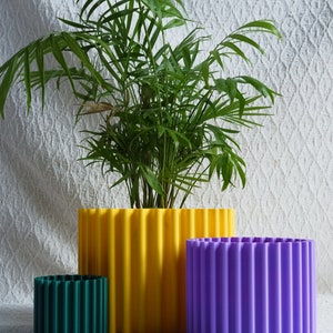 CURLY WURLY Plant pot Plant based plastic Eco-Friendly 3D Printed Planter image 2