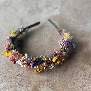 dried flower headpiece